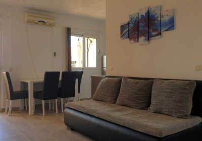 apartman plavi, dnevni boravak i blagovaonica